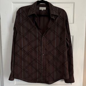 Brown Button-Up Shirt